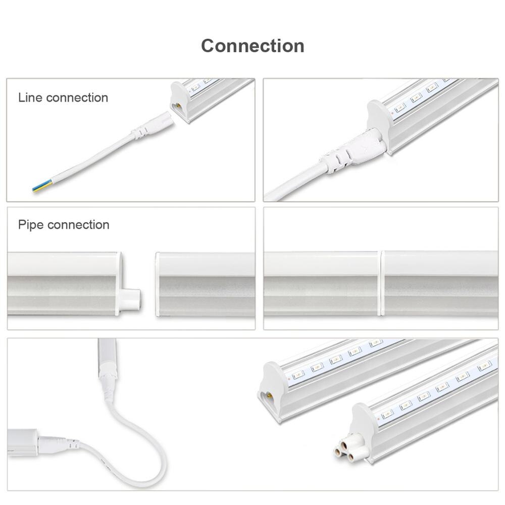 Komplett sett vokselys ledet fullspekter bar  t5 -rørs lampe plantas dyrkingslys til planter jardin drivhus hydroponics