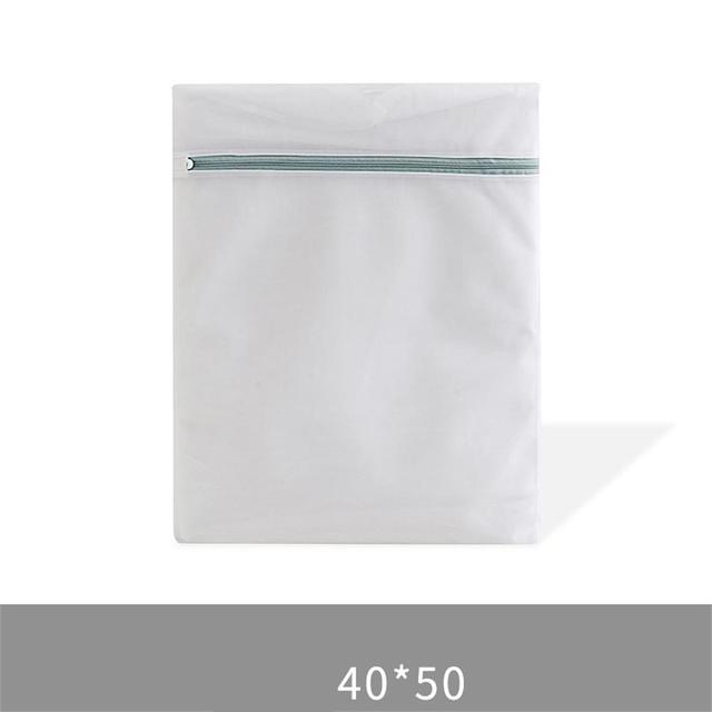 Fine Mesh Laundry Bag Zipper Mesh Wash Bags Washing Machine Bag For Underwear Bra Socks Dirty Clothes Organizer Laundry Basket: 40x50cm