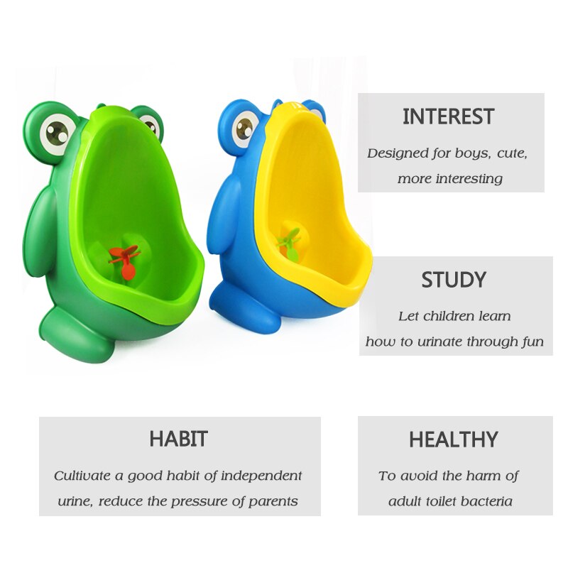 Urinal Boy Penico Pee Infant Toddler Wall-Mounted Baby Boy Potty Toilet Training Frog Children Stand Vertical Urinal