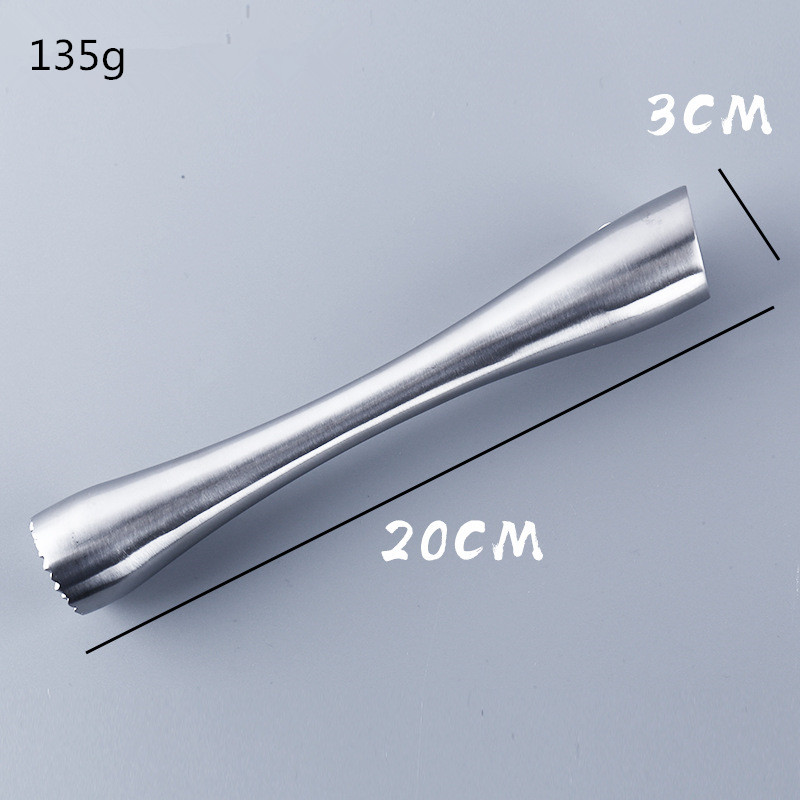 Roestvrij Staal Wijn Gereedschap Ice Cocktail Roerstokje Fruit Muddle Stamper Ijslollystokken Gemalen Ijs Hamer Bar Gereedschap: style 4