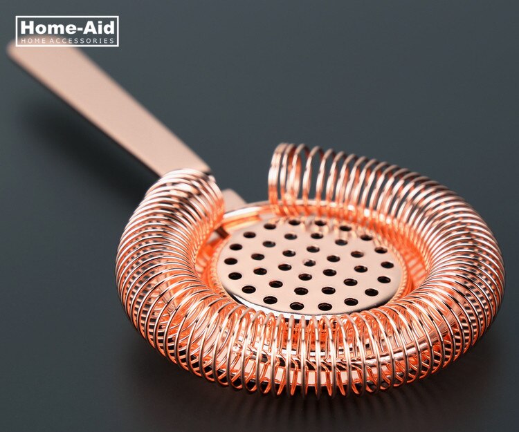 Colador de cóctel Hoffman, colador de Bar, colador de lujo para cóctel, bebida, Bar, herramienta, coctelera, Bar, colador de hielo: Copper