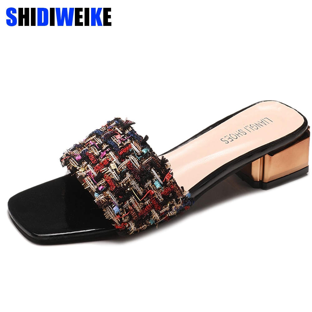 Sommer hjemmesko kvinder sko kvinde strand hjemmesko farverige flip flops muldyr gelé dame sko kvinde slides  n938