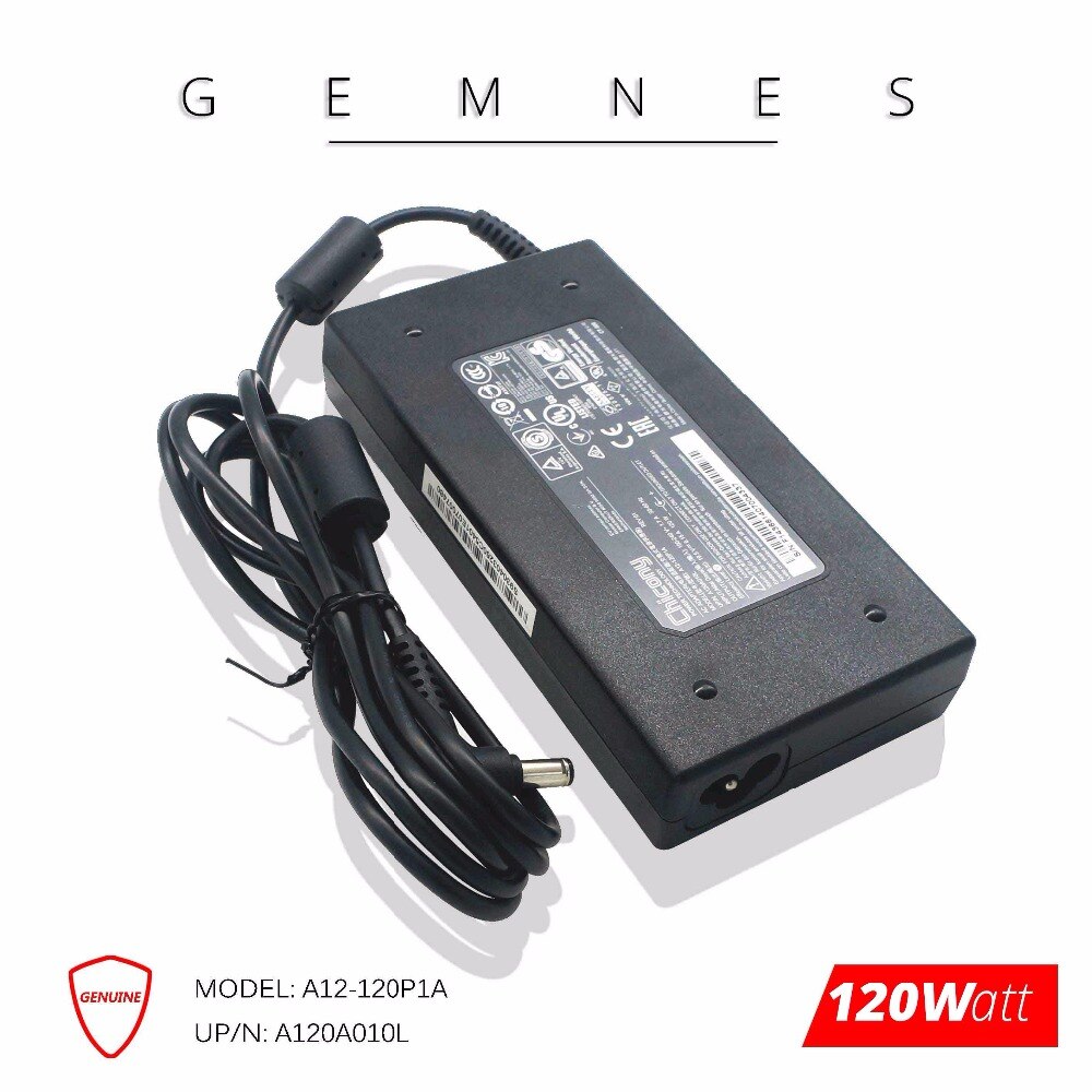 Originele Chicony 120W Power Adapter voor MSI GE60 GE70 GP60 PE62 GE72 GF63 GS60 GS70 AC DC Laptop Lader a12-120P1A 19.5V 6.15A