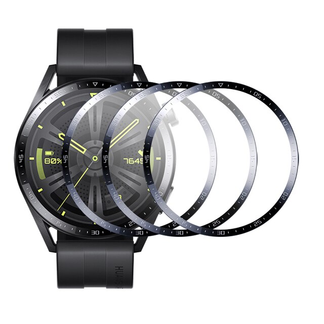 3PCS 9D Curved Screen Protectors Cover Film For Huawei Watch GT3 42MM 46MM Soft Fiber Glass Hauwei Watch GT 3 3GT WatchGT3 46 MM: Watch GT3 46mm