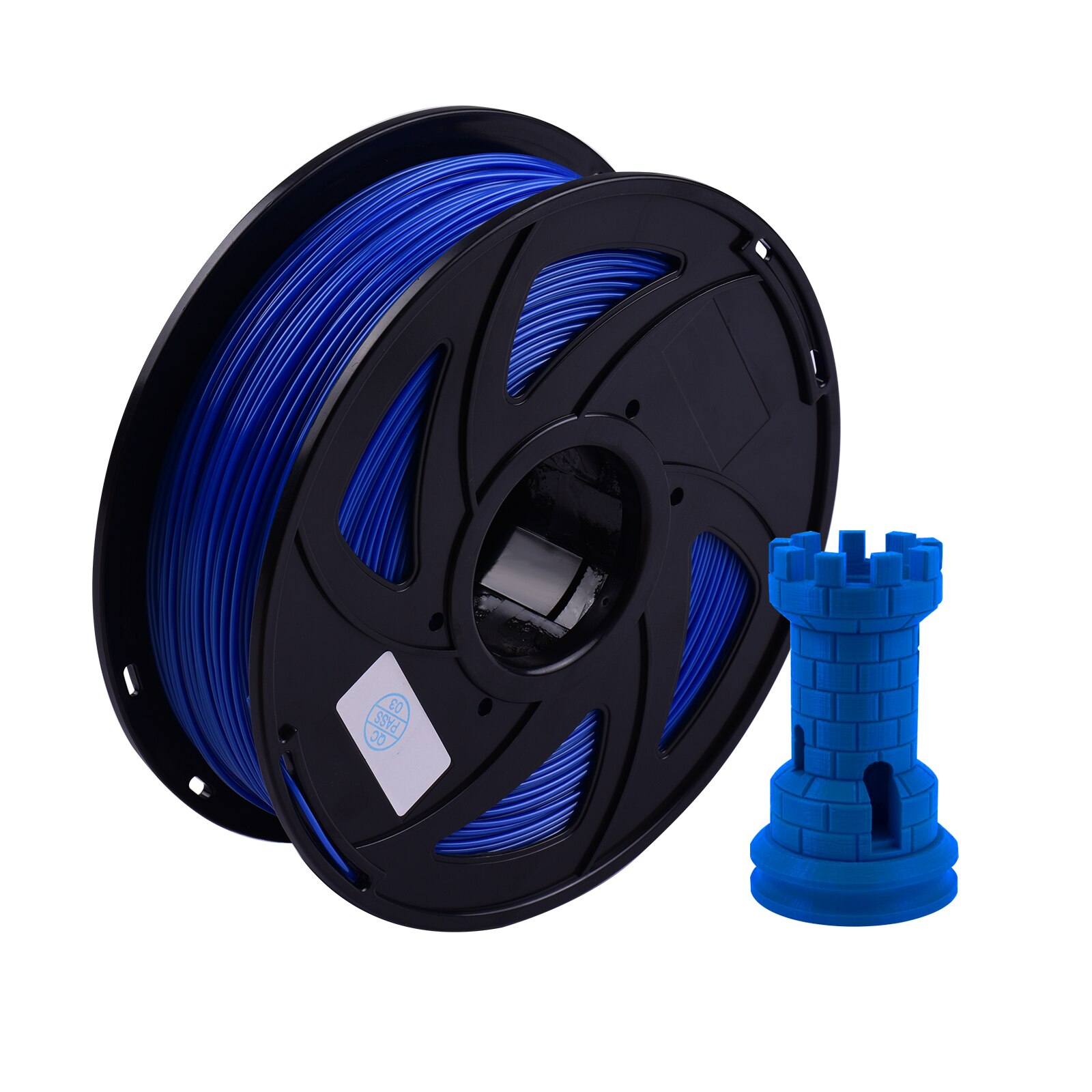 Aibecy-filamento PETG para impresora 3D, carrete sellado al vacío de 1,75mm, 1kg/2,2 libras, para la mayoría de las impresoras 3D FDM, 8 colores opcionales: Azul