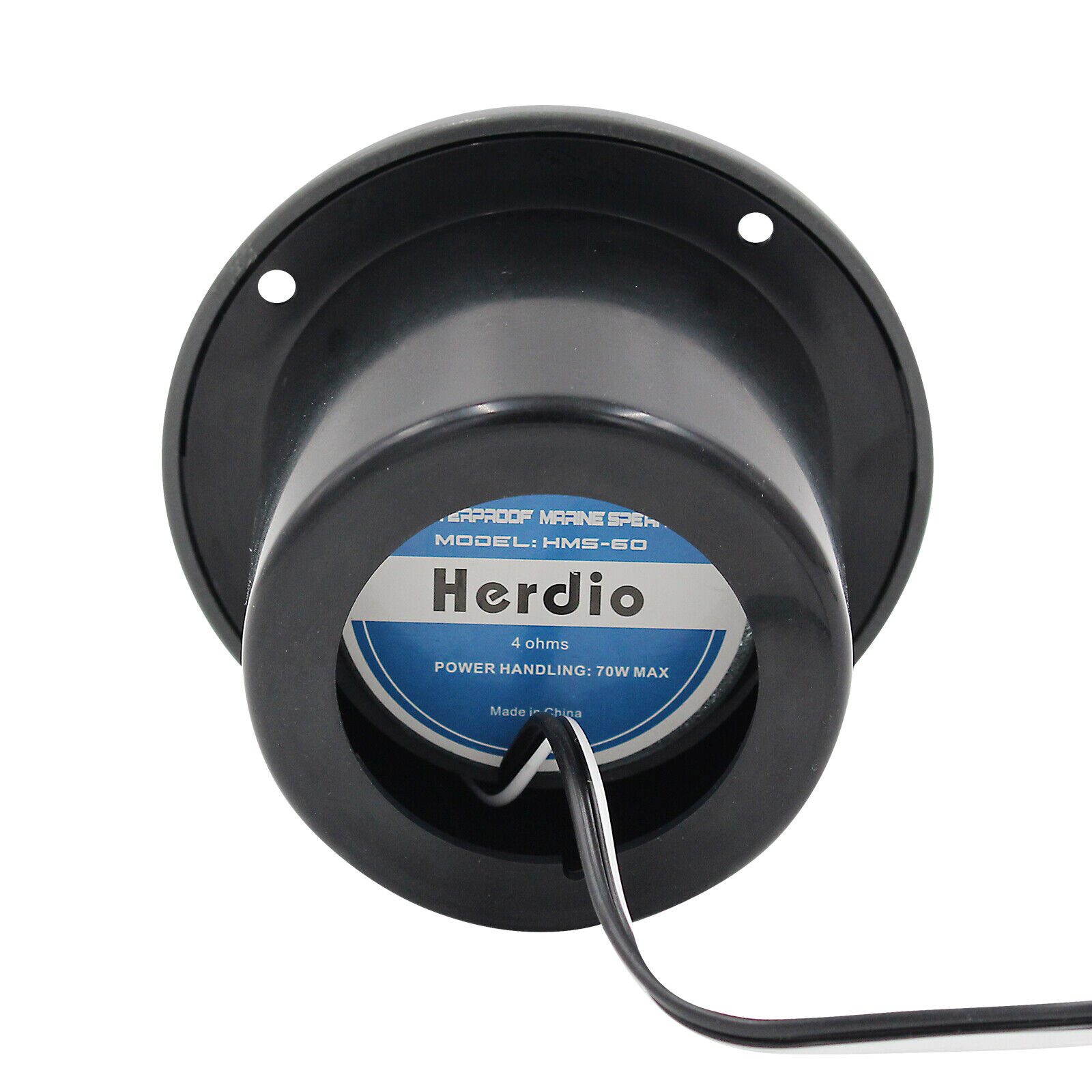 Herdio 3 inch Waterproof Marine Boat Speakers Heavy Duty Motorcycle Speaker SPA ATV UTV Tractor Bathroom Surface Mounted Gray