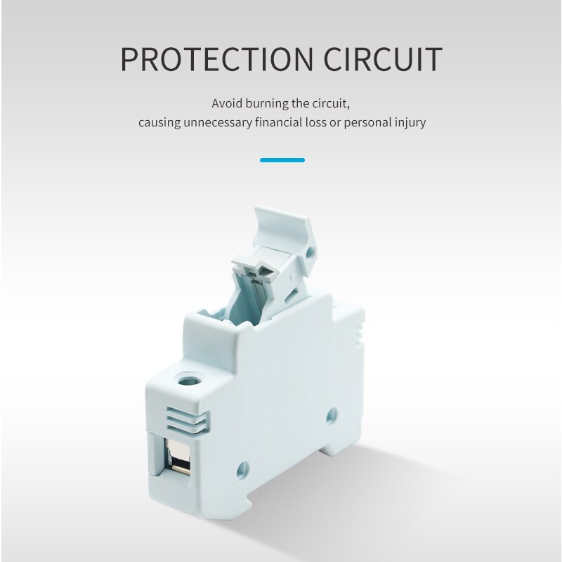 DC 1P 1000V PV Solar Fuse Fusible 10x38MM gPV with Fuse Holder for Solar PV System Protection YROPV-32B