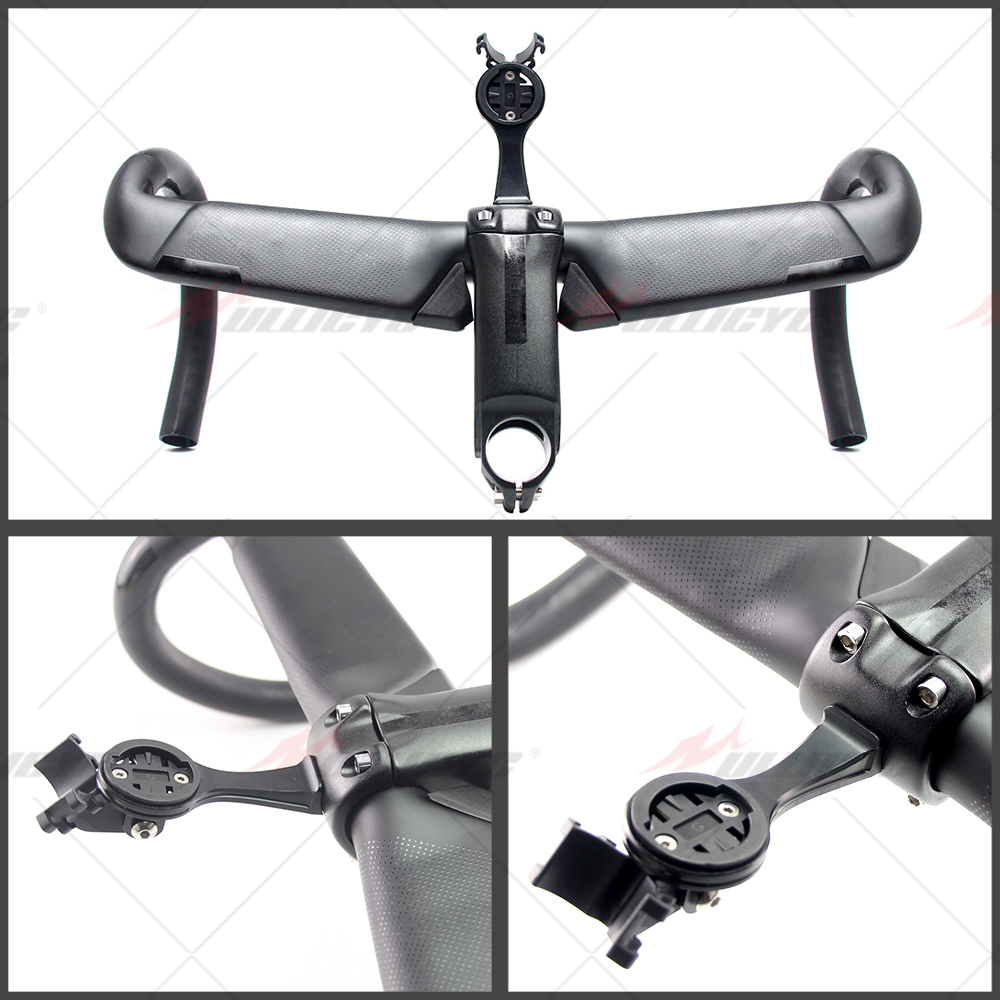 S-W Aerofly II Carbon Road Handlebar Matte Bar 31.8*380/400/420/440mm With VG Alloy Stem 90/100/110mm