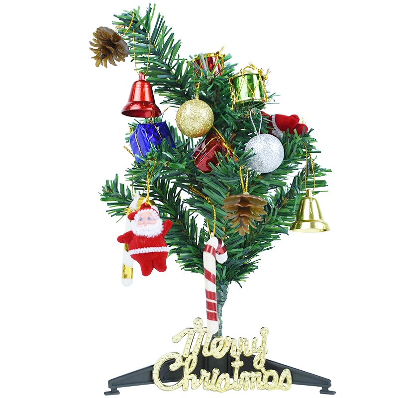 30/45cm PVC Christmas Tree DIY Hand Assemble With 23Pcs Christmas Tree Ornaments For Home Year Party Kids Navidad