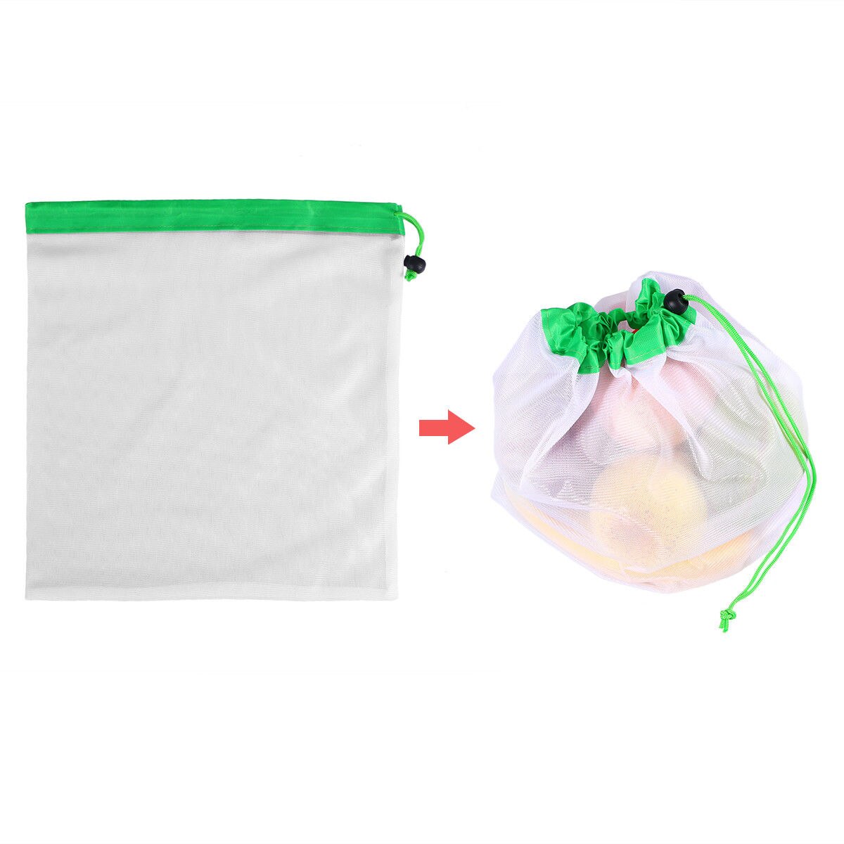 1pc Reusable Mesh Produce Bags For Grocery Shopping Fruit Vegetable bag Toys Storage Bags organizer Eco Friendly
