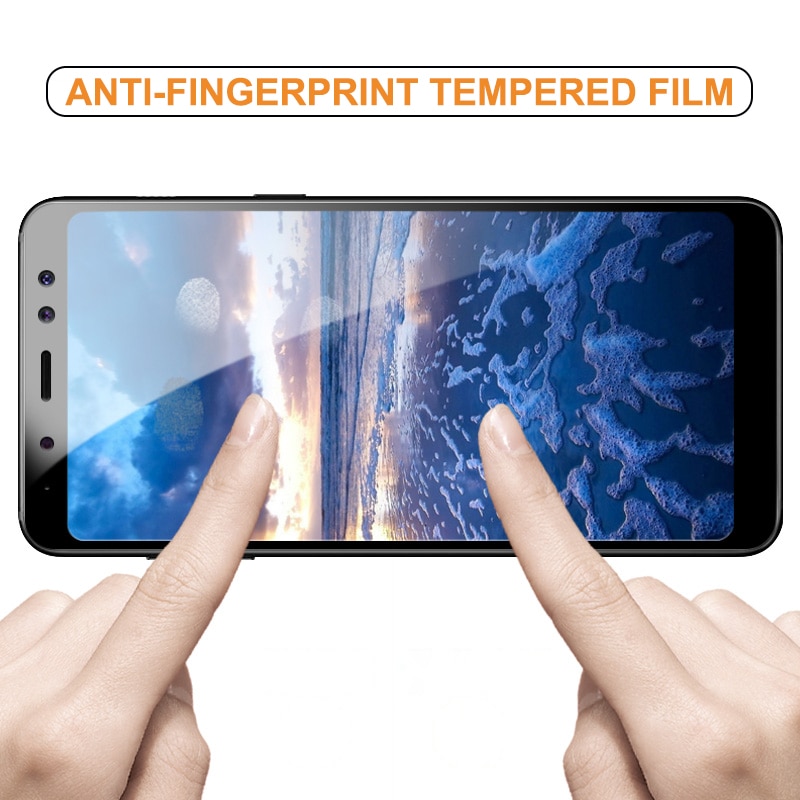 Volle Abdeckung Schutz Glas Auf die Für Samsung Galaxy A6 A8 J4 J6 Plus A7 A9 J2 J7 J8 gehärtetem Glas Screen Protector Film