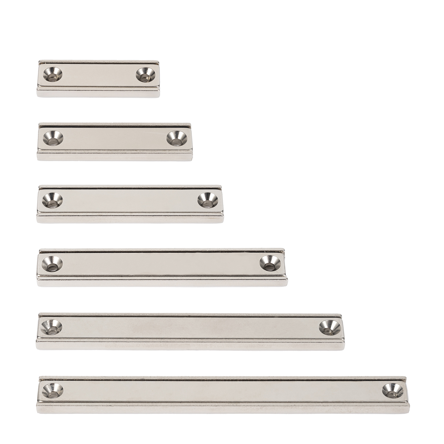 L40-L120mm Strong Magnet Magnetic Holder Square Rectangle Pot Magnets with Screws for DIY Projects, Science & Office Fridge