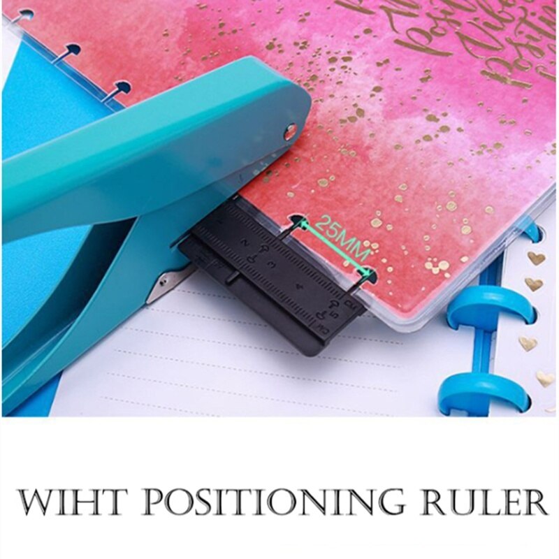 Mushroom Hole Punch Manual Paper Punches with Ruler Paper Cutter Hole Puncher A1911-10