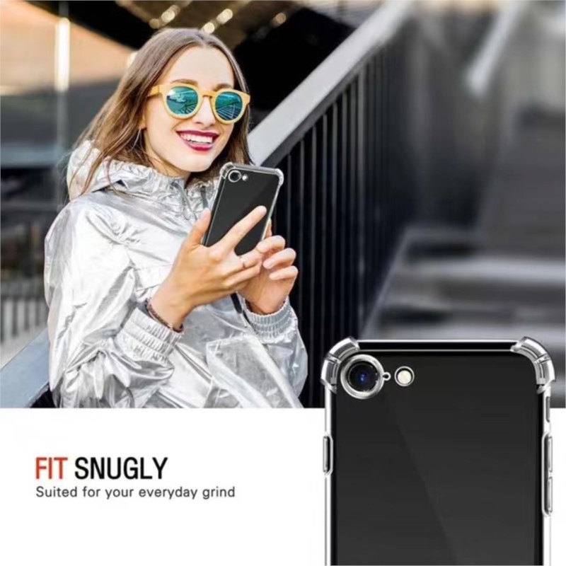 Valbescherming Airbag Soft Case voor Iphone 7 8 Plus X XR XS MAX 11 12 13 14 15 Pro Max SE Fundas Schokbestendig Clear Cover