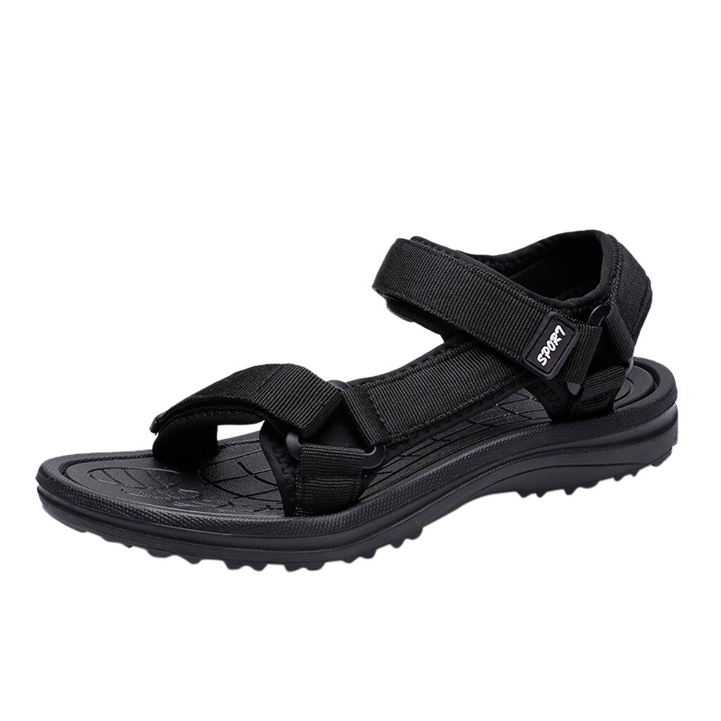 Bout ouvert En Plein Air hommes Flats Décontracté Chaussures De Plage Sandales Respirantes D'été Creuse Mâle Cool Appartements Crochet et Boucle sapato masculino