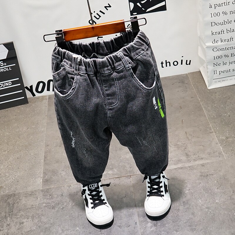 Jongen Jeans Herfst Kinderen Denim Broek Koreaanse Stijl Kids Jongens Cowboy Broek Baby Kids Jeans Baby jongens Kleding: 7T