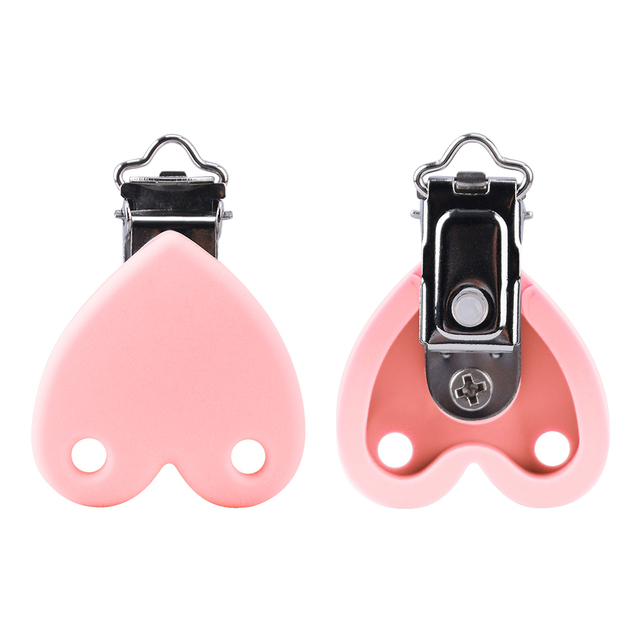 LOFCA 3Pcs/Lot Silicone Clips Round Heart Shaped Clips jewelry creation clip Tools clips for Necklace Jewelry Accessories