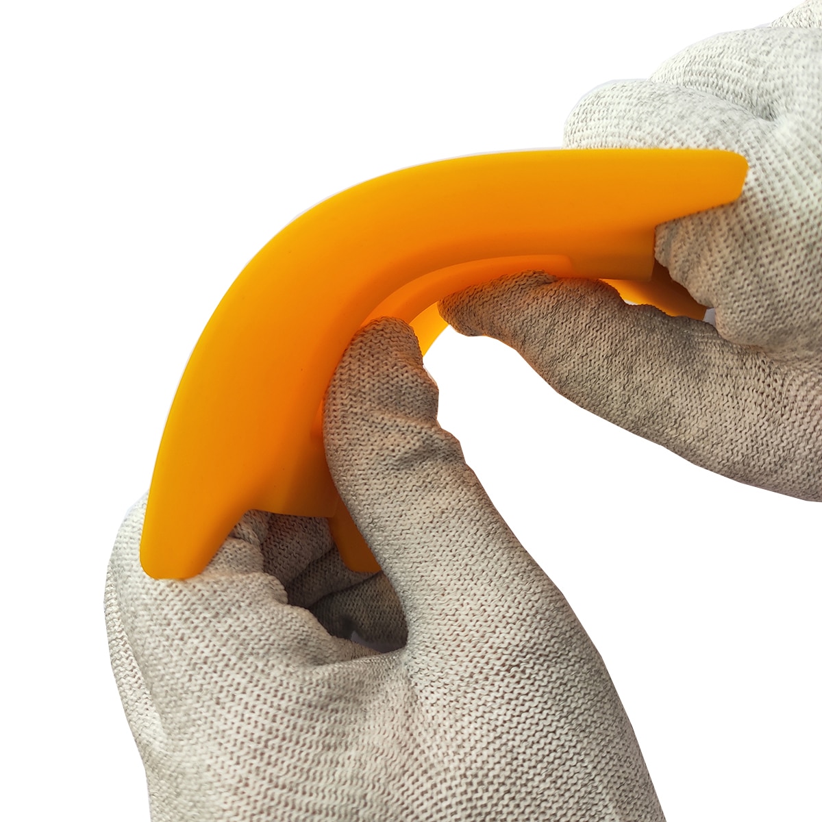 Yellow Square Window Squeegee Plastic Scraper For Car Wrapping A41