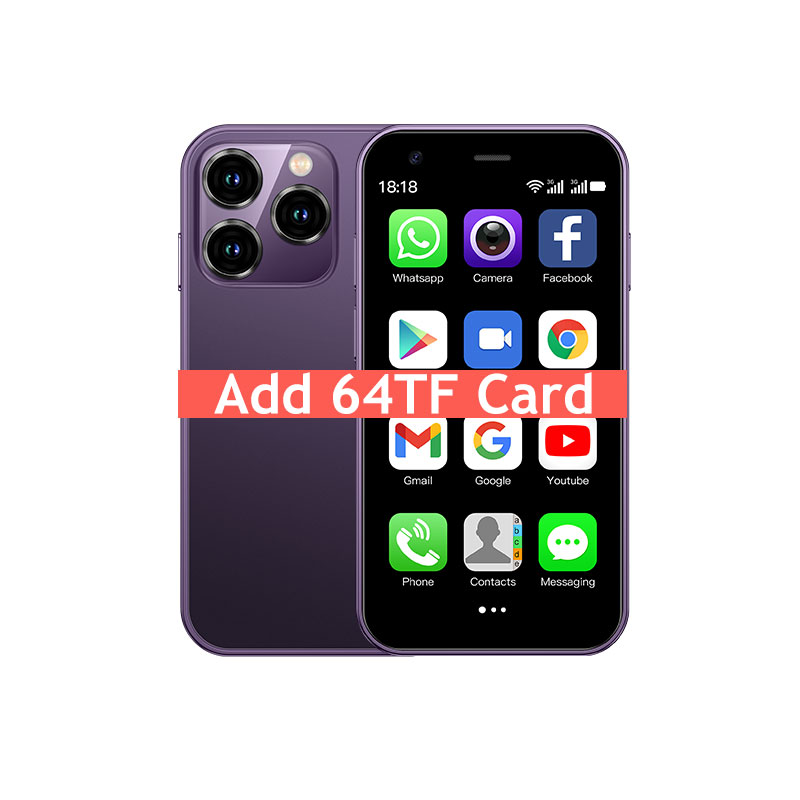 SOYES XS15 3,0-Zoll-Mini-Smartphone – Android-System 3G-Netzwerk Dual-SIM 2 GB + 16 GB mit Google abspielen Geschäft – mehrere Farben: Gold