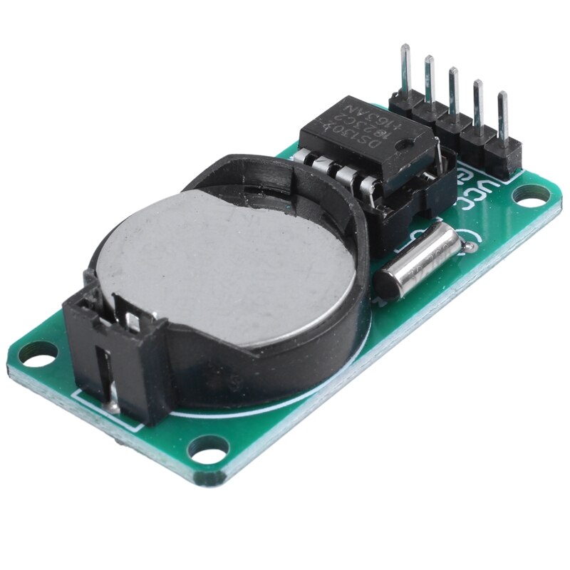 DS1302 real-time clock module real-time module CR2302 button battery with Black + Green