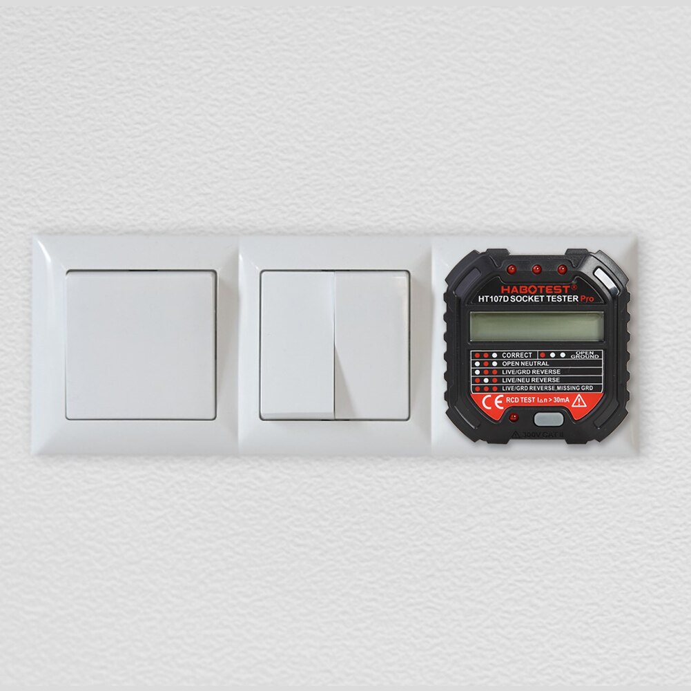Elektrische Fault Checker Circuit Lijn Plug Socket Voltage Outlet Tester Finder Geavanceerde Circuit Lijn Muur Plug Finder