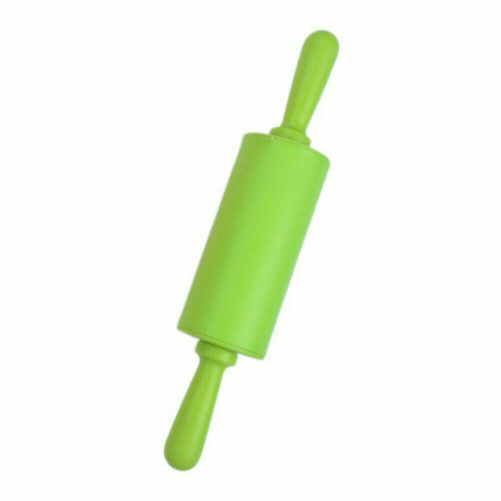 30Cm Non-stick Fondant Rolling Pin Kids Cake Deeg Roller Bakken Koken Tools: green