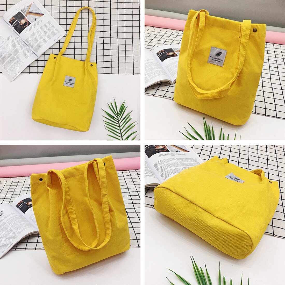 Dam manchester shoppingväska dam casual canvas axelväska miljöförvaring handväska återanvändbar hopfällbar eko matväska