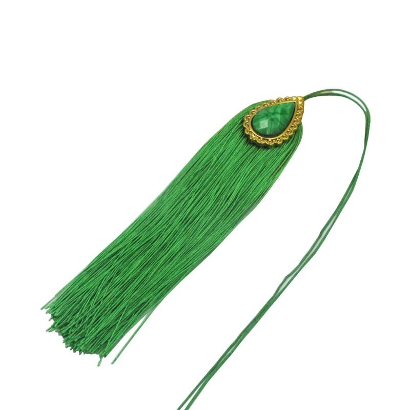 Handgjorda buddha pärldisk dekoration polyester tofsar med hängande ring siden  r9jf: 13