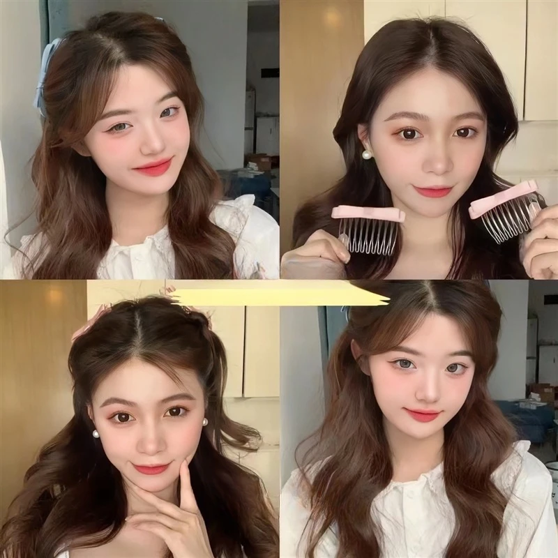 Prinsessenstijl Invoegen Kam Clip Vrouwen Meisjes Lieve Pony Clip Haarspelden Achterhoofd Hoofdtooi Gebroken Haar Afwerking Gereedschap Haarclip
