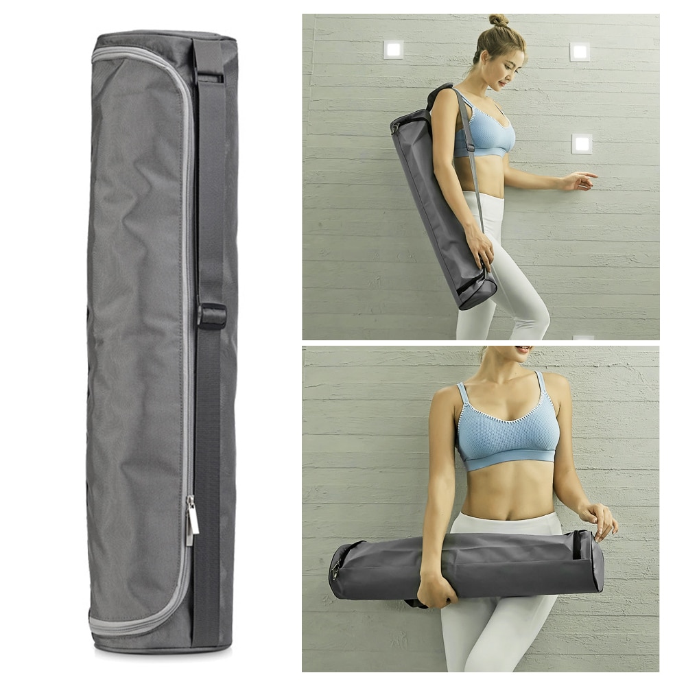 Water-resistent Large Fitness Bag Big Yoga Mat Storage Bag Backpack Pilates Mat Case Single Shoulder Gym Bag Mat Carrier