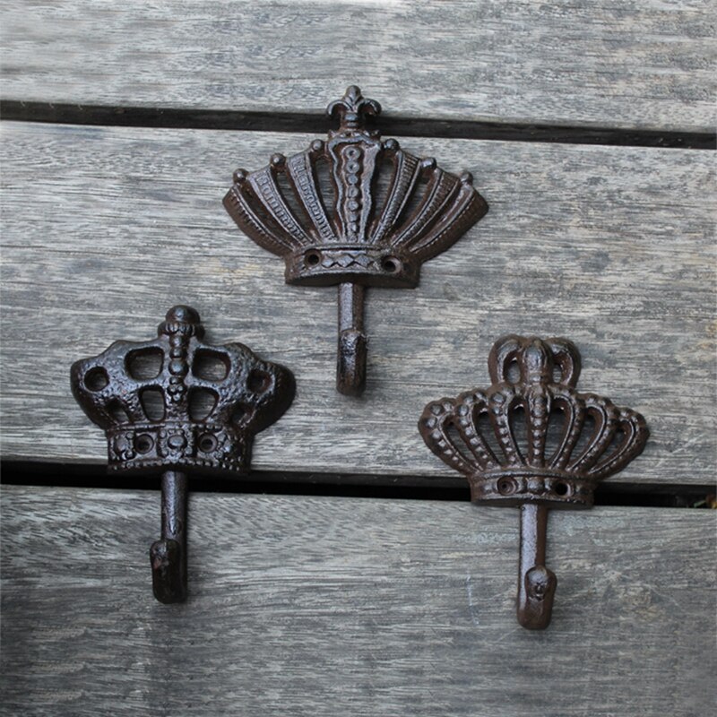 Jd Europese Stijl Crown Serie Retro Gietijzeren Smeedijzeren Haak Kapstok Decoratie Haak Wanddecoratie