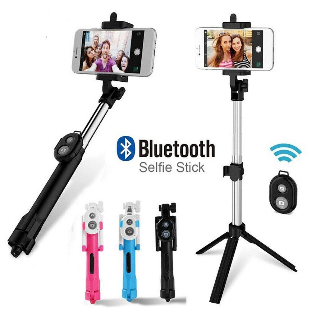 4 In 1 Draadloze Bluetooth 4.2 Remote Shutter + Handheld Voor Ios Smart Phone Selfie Android Stick Monopod + Statief + Houder Cellph E7O9