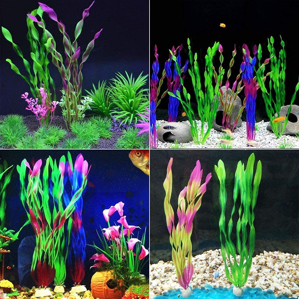 2/3/5/10PCS Fish Aquarium Plants Seaweed Water Plants for Aquarium 12-35cm Plastic Fish Tank Plant Aquarium Decoration