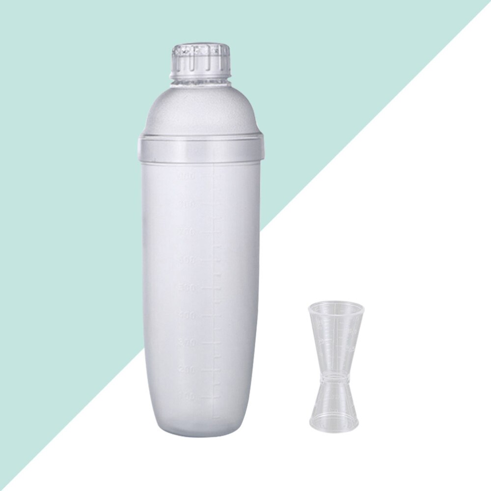 2 st genomskinlig mixer kopp mjölk te kopp pc harts potten klar bar shaker för resturant bar hem: Som visat 2