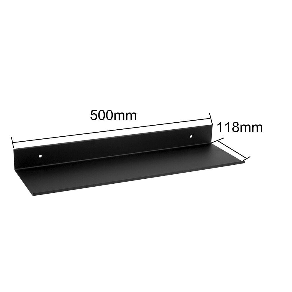 30-60Cm Keuken Wandplank Zwart Opbergrek Aluminium Badkamer Planken Accessoires: 50cm