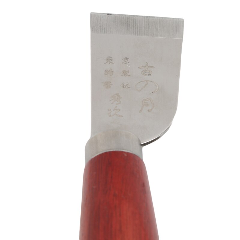 Trimmes diy leer snijgereedschap roestvrij staal + massief hout leer mes lemmet leer gereedschap