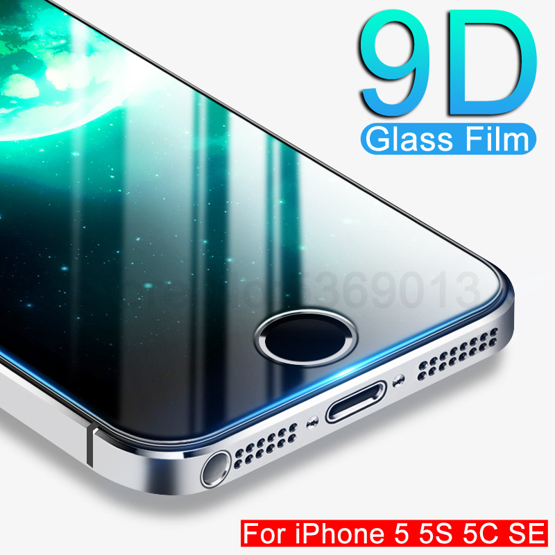 9D Gehard Glas Op De Voor Apple iPhone 5 S 5 SE 5C 4 4S Screen Protector 9H anti-Burst Beschermfolie Glas Voor iPhone 5 S SE