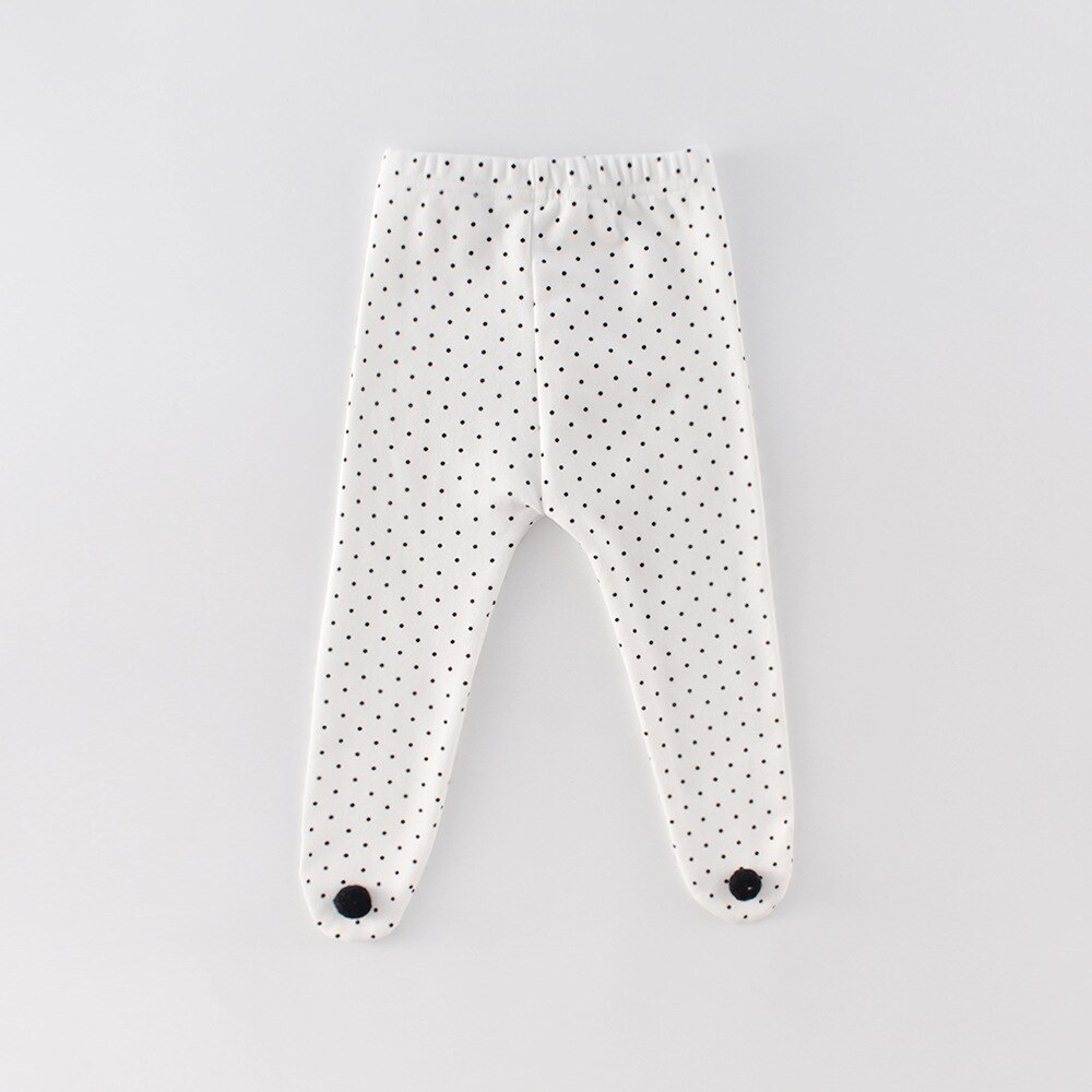 Hoge Taille Lange Broek Kinderen Broek Baby Meisjes Jongens Leggings Katoenen Broek Lente Herfst Kinderen Meisje Broek: Off-white / 6m