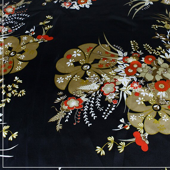 150cm satin stof udskrivning hanfu cheongsam stof tøjkasse dekoration frakke foring stof tørklæder tørklæde gør-det-selv klud