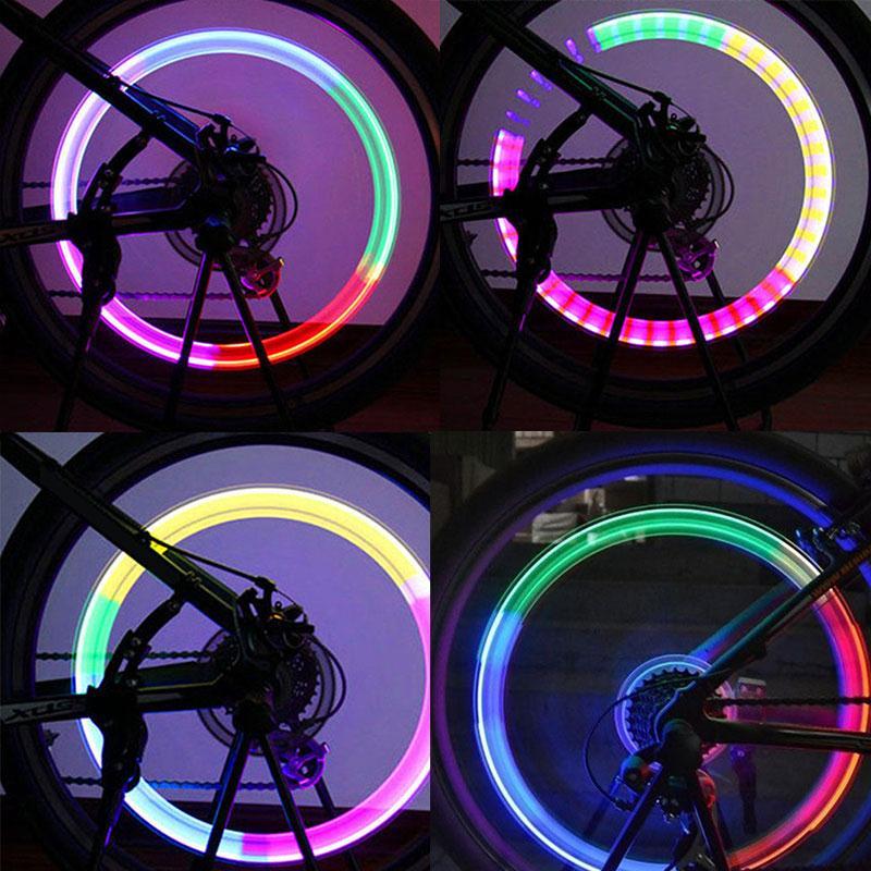 Xanes  wl04 vibratie inductie fietswiel licht mondstuk spaaklicht voor schrader ventielen woods ventielen fietsen zaklamp lantaarn