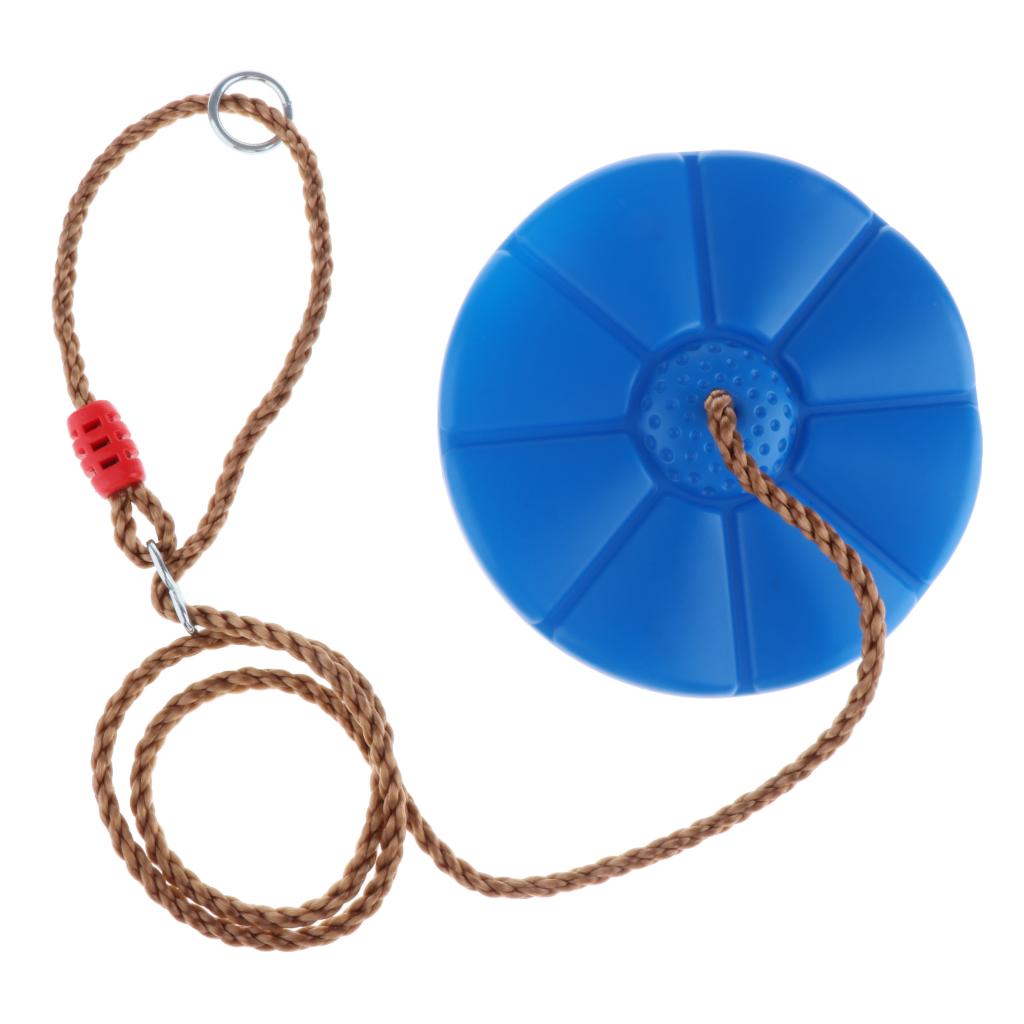 Schijf Zetel Schommel Aap Touw Boom Swing, Veilig Indoor Outdoor Plastic Disc Aap: blue