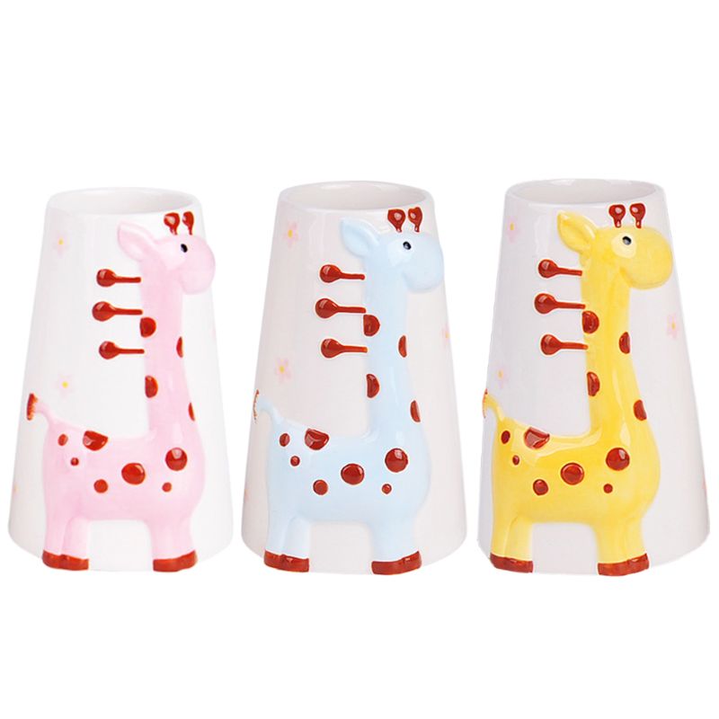 Pet Standing Water Dispenser Ceramic Kettle Holder Bracket Hamster Drink Feeder