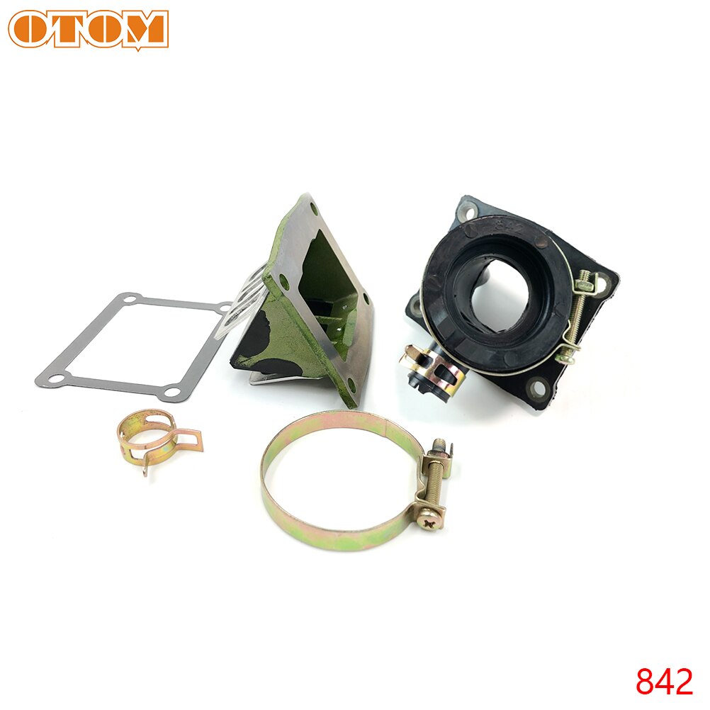 OTOM Motorcycle Valve Assy Scooters Intake Manifold Reed Valve Assembly For YAMAHA DT230 MT250 Dirt Pit Bike ATV off-road Parts