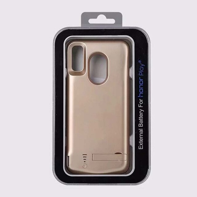 5000/6000Mah Power Bank Cover Voor Huawei Honor Note 10 Draagbare Batterij Oplader Case Voor Huawei Honor Play power Opladen Case: Gold For Honor Play