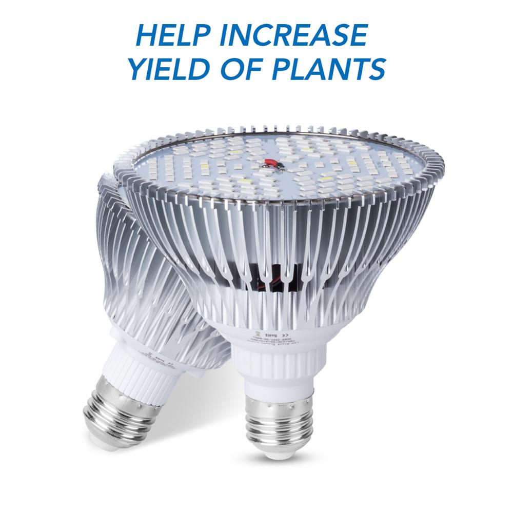 Led vokse lys fuldspektrum lampe  e27 blomsterfrø voksende lys  e14 led phyto lampe 18w 28w 30w 80w 50w led plante indendørs belysning