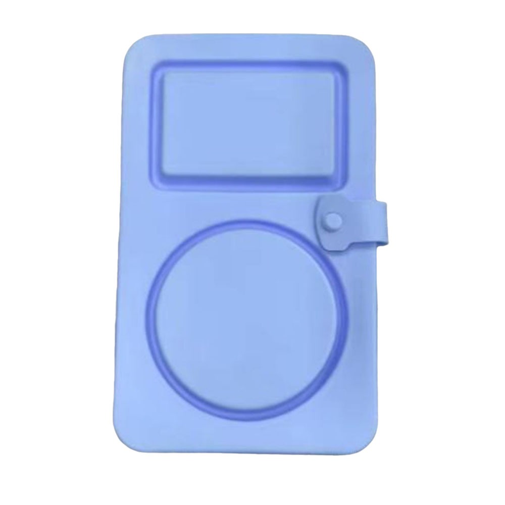 Conteneurs de collations réutilisables en Silicone, boîte à serpent pliable et étanche à Double compartiment avec couvercle, conteneurs d'assaisonnement de Sauce pour la maison: Gris clair