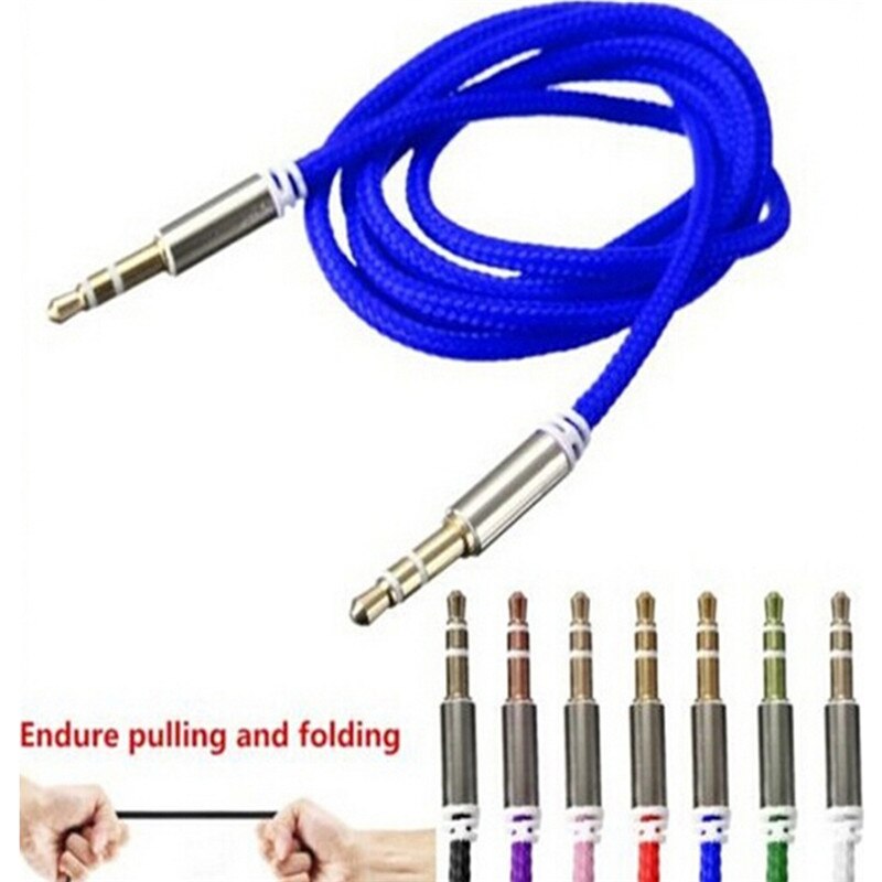 1Pc 3.5mm Car audio kabel Male naar Male Audio Kabel Telefoon Auto Aux Extra Cord Stereo