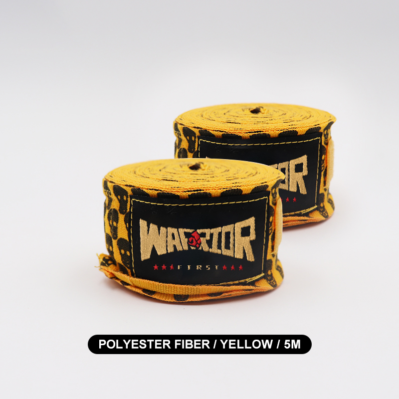 Envolturas de mano de boxeo MMA, Muay Thai, Kick Boxing, vendas de entrenamiento, correas deportivas, 3M/5M de longitud, estampado de Calavera, 1 par: Rosa