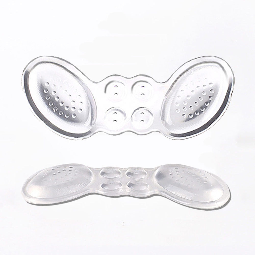Silikon Heel Pads für Frauen Schuhe Einsätze Füße Ferse Schmerzen Relief Reduzieren Schuh Größe Füllstoff Kissen Polsterung für High Heels futter: WHITE