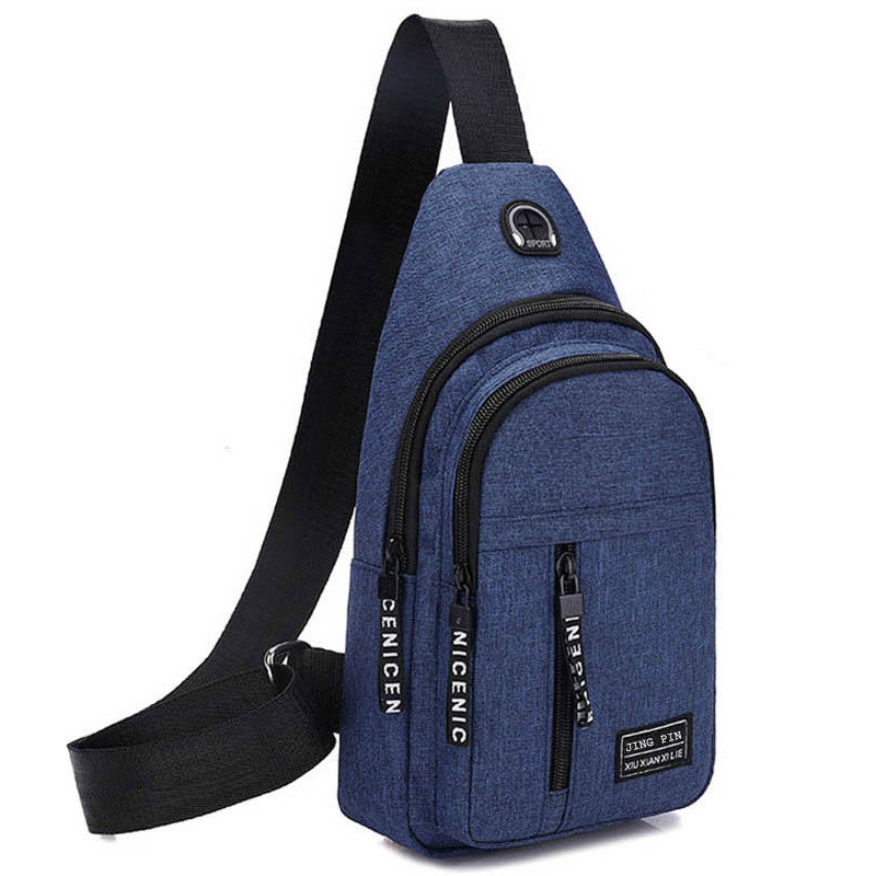 Men Shoulder Bags Chest Bag Multifuncional Crossbody Bags Travel Sling Bag: Gold